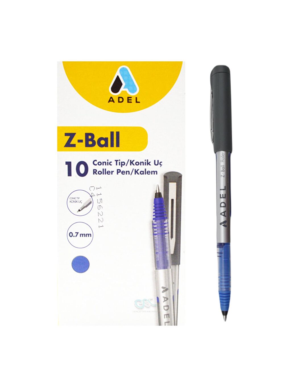 ADEL Mavi Z-Ball Roller Kalem 0.7 mm Mavi 10 Adet