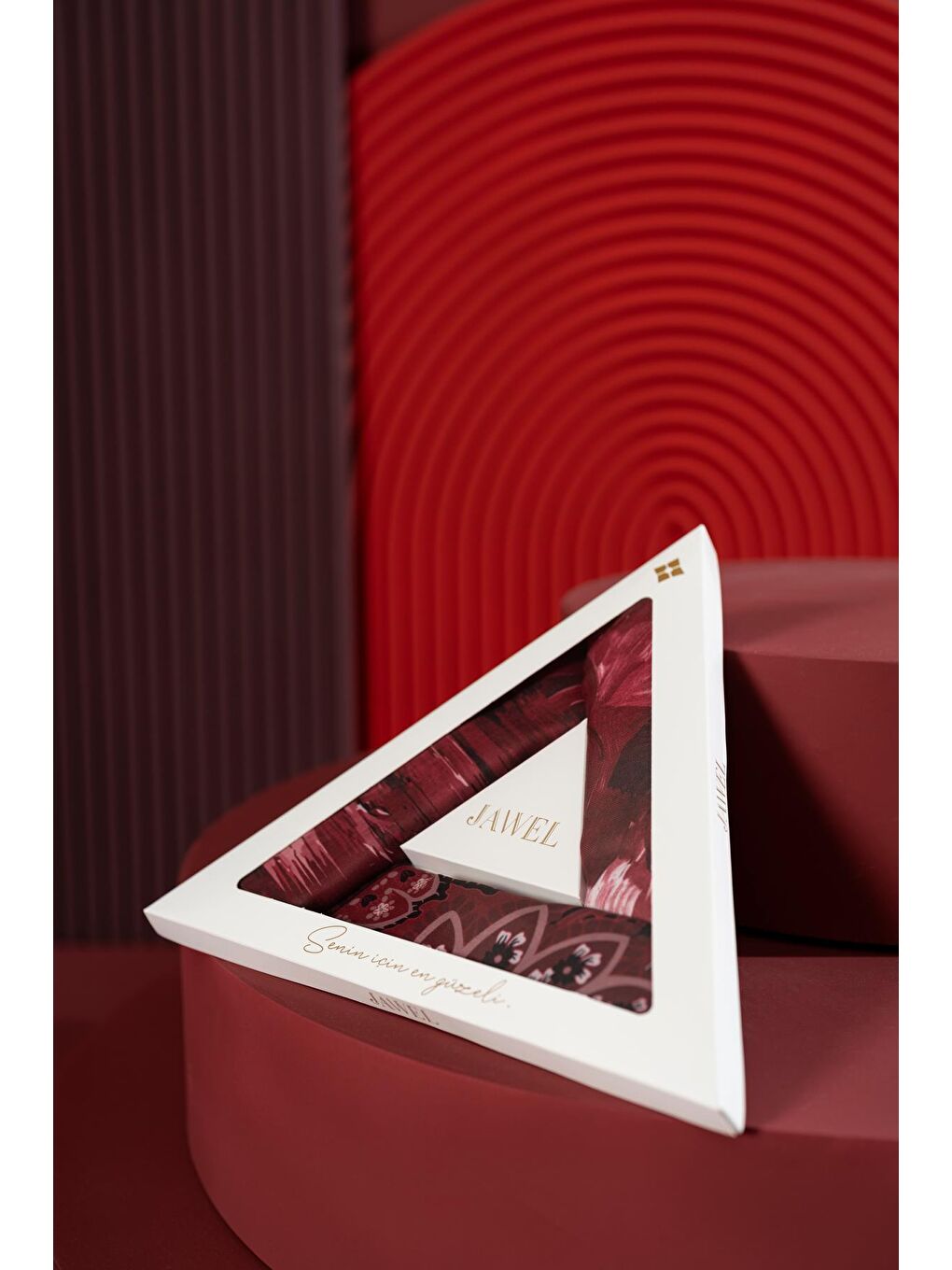 Karışık Kadın Soft Eşarp Paketi Bordo(Mirla-Millas-Capua)-1