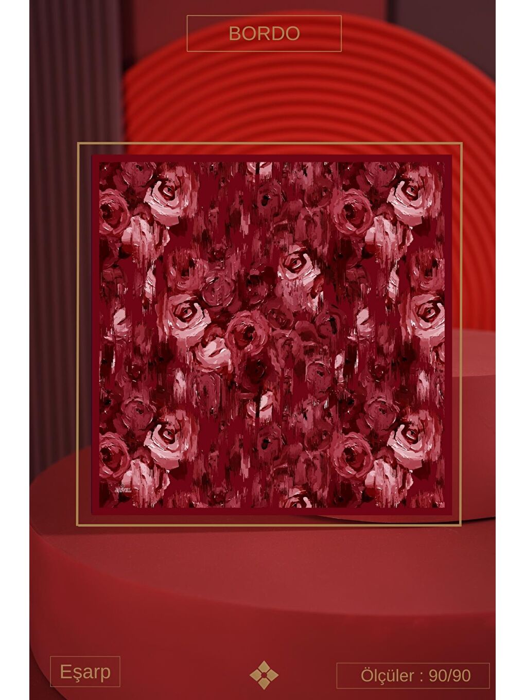 Karışık Kadın Soft Eşarp Paketi Bordo(Mirla-Millas-Capua)-2