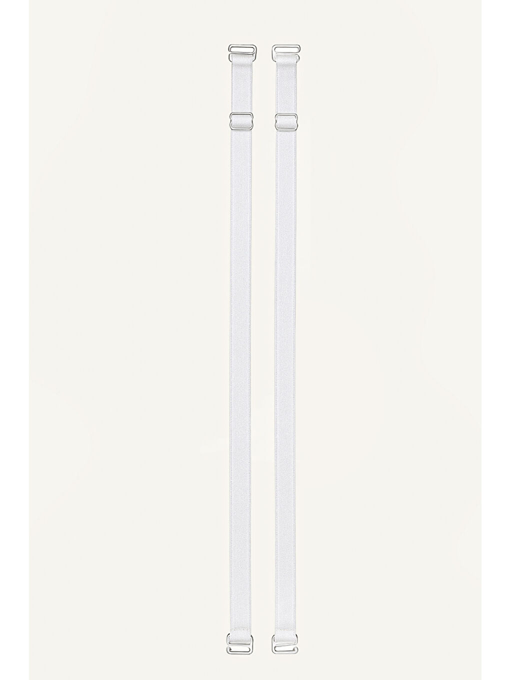 Beyaz İnce Saten Omuz Askısı