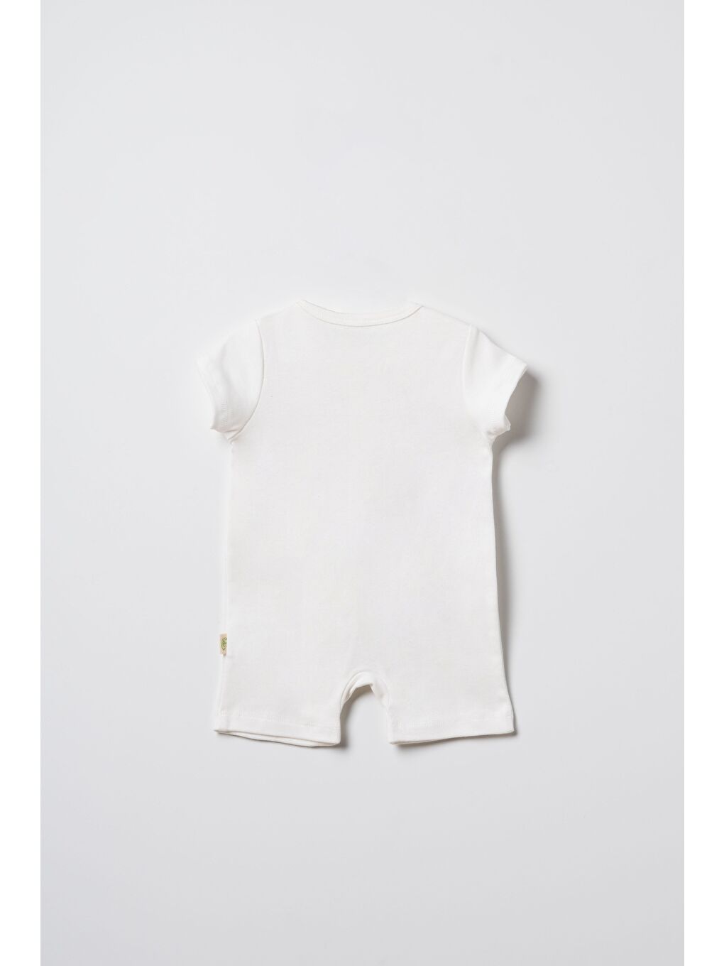 Karışık Unisex Bebek Pamuklu Ekru Kısa Kollu Kısa Tulum - Çıtçıt Kapamalı Ayıcık Baskılı-5