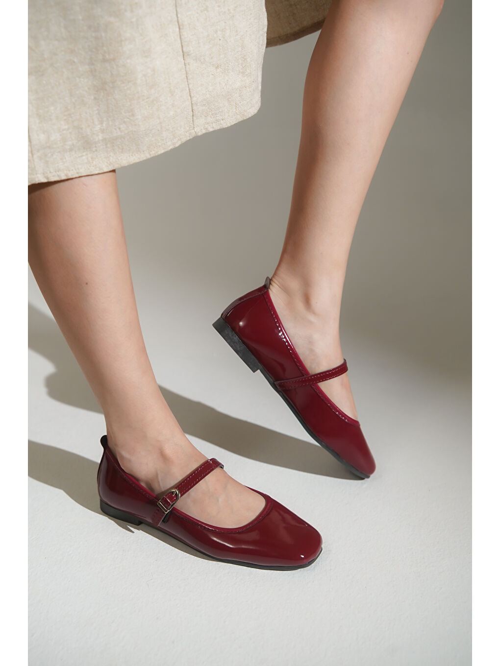 Bordo Trixie Kadın Babet-7