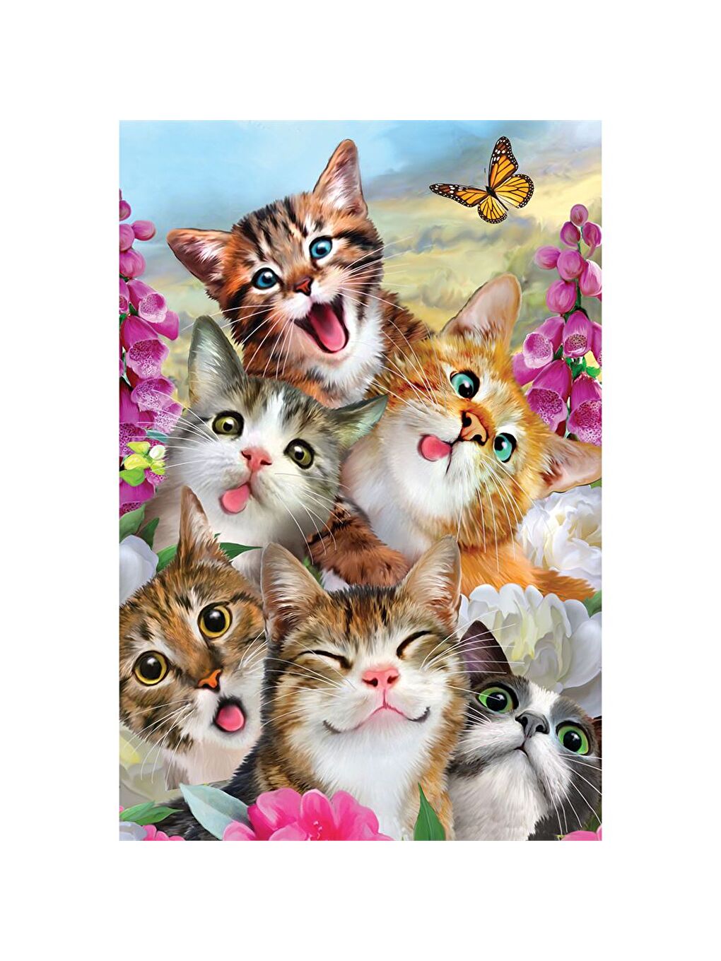 Kediler ve Köpekler Selfie İkili Puzzle 200 Parça 10236-2