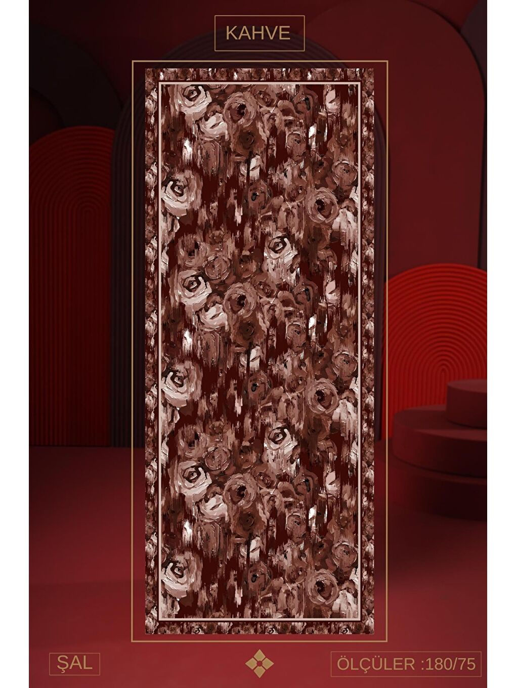 Karışık Kadın Soft Şal Paketi Kahve(Mellas-Marla-İmerion)-4