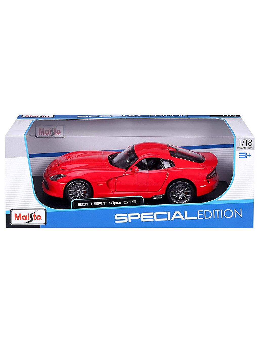 2013 SRT Viper GTS 1:18 Model Araba - Kırmızı-1