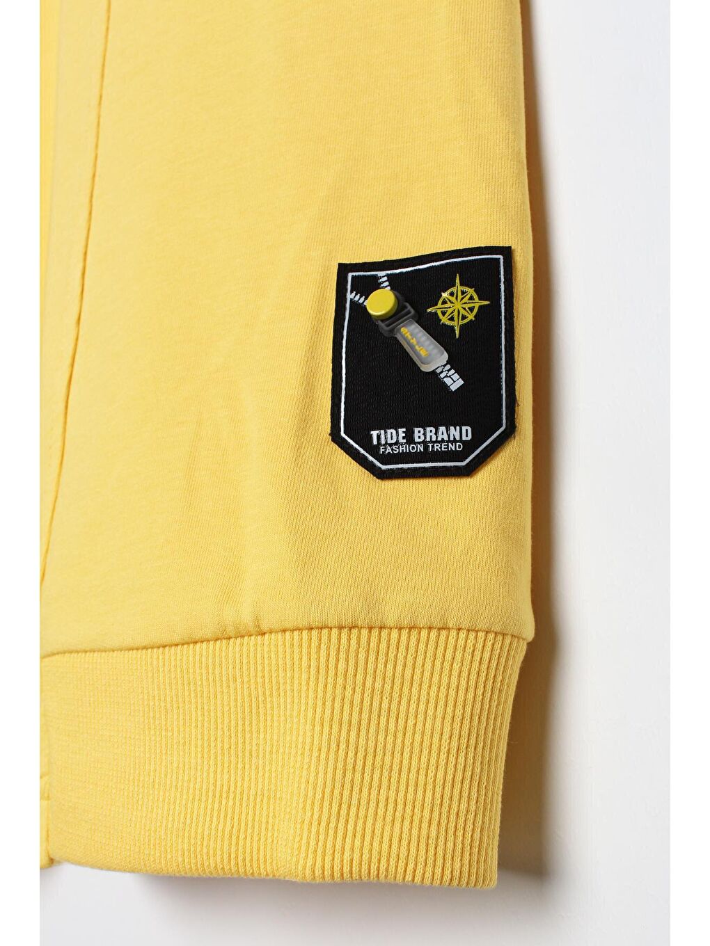 Sarı Kuşgözü Detaylı Cepli Sweat Tunik-4