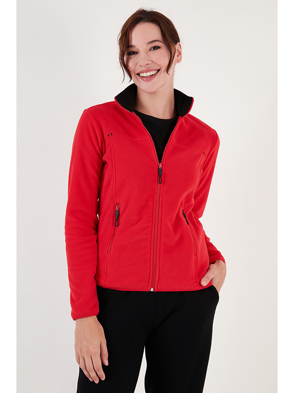 Siyah Slim Fit Yumuşak Dokulu Anti-Pilling Tüylenme Yapmayan 2'li Paket Polar 590700200S2-2