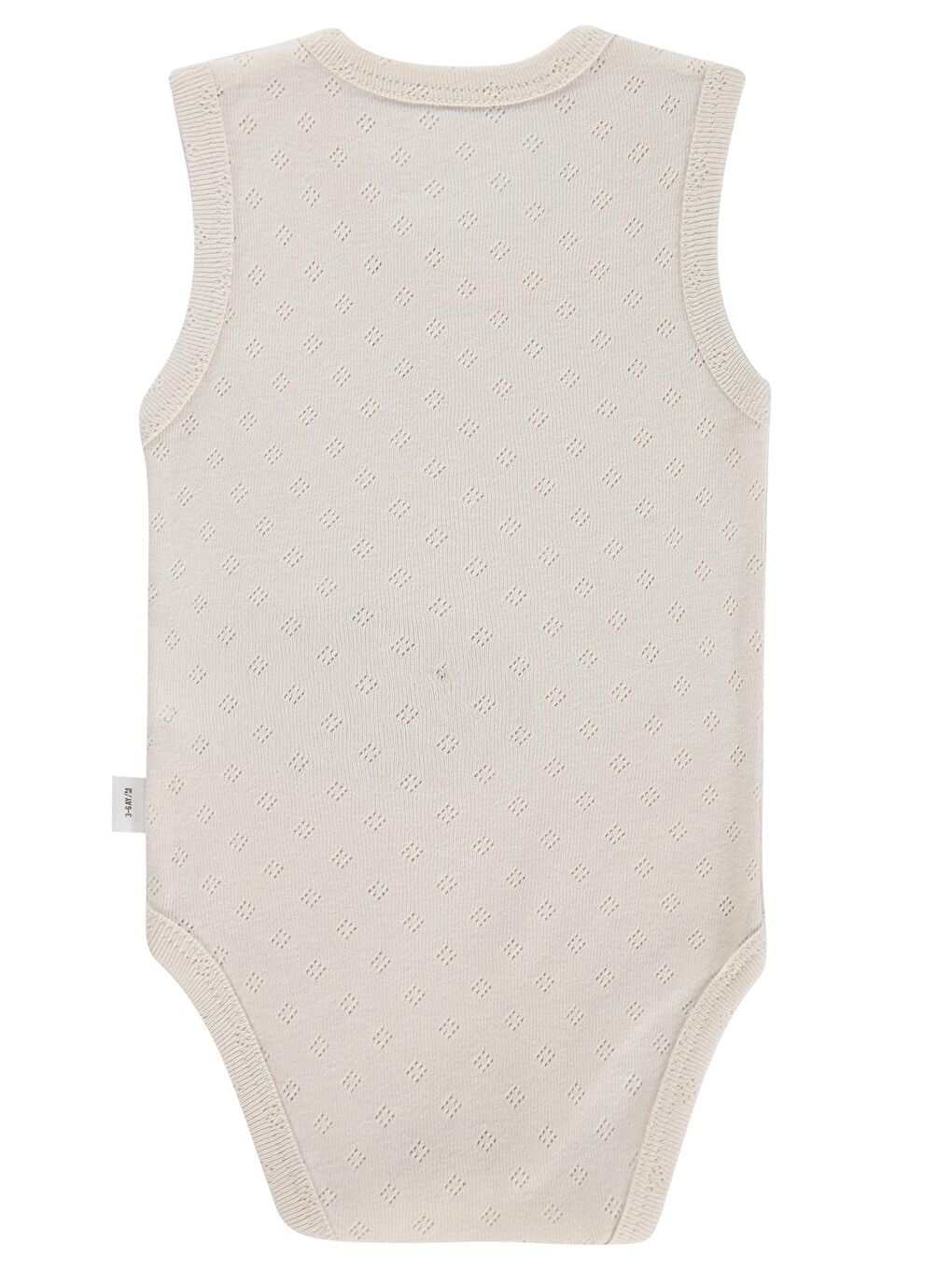 Baby Jakarlı 3-36 Ay Çıtçıtlı Badi - Ekru-2