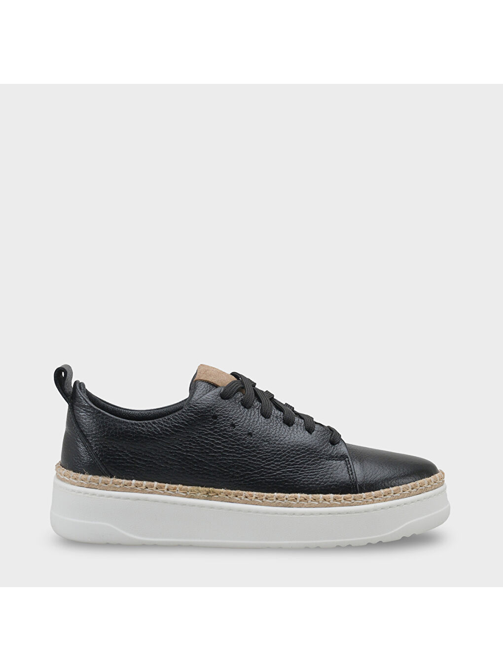 Siyah Skippy Hakiki Der Süet Bağcıklı İçi Hakiki Deri Astarlı Erkek Günlük Sneaker Ayakkabı