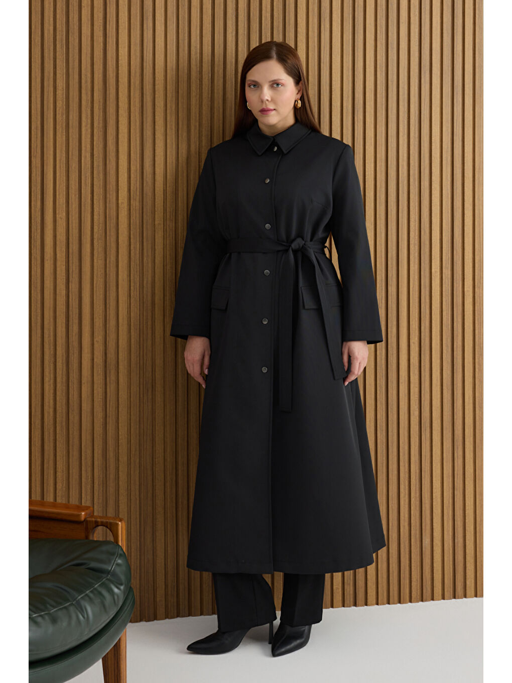 Siyah Pamuk Pardösü