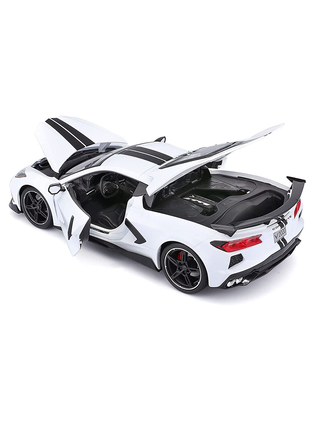 1/24 2020 Chevrolet Corvette Stingray Coupe - Beyaz-2