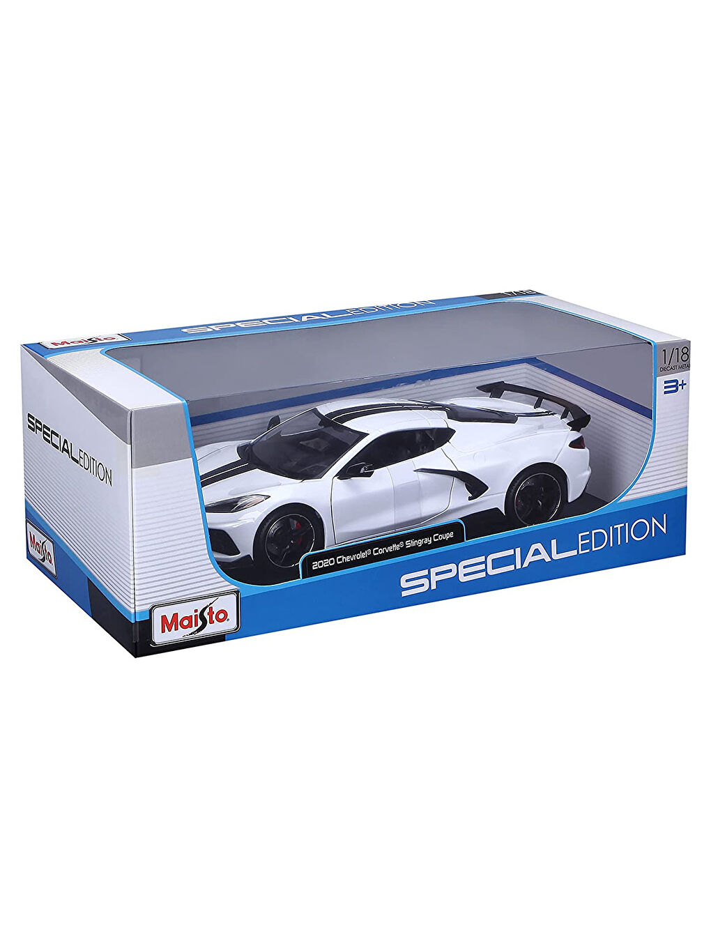 1/24 2020 Chevrolet Corvette Stingray Coupe - Beyaz-3