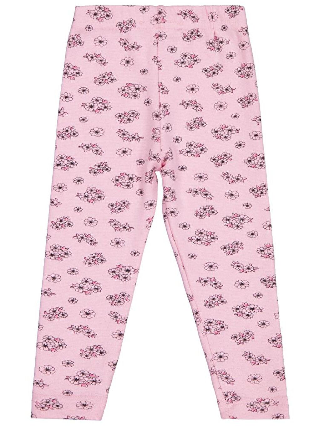 Girls Çıtır Çiçek Desenli 2-5 Yaş Tayt - Pembe 2-3 Yaş-1