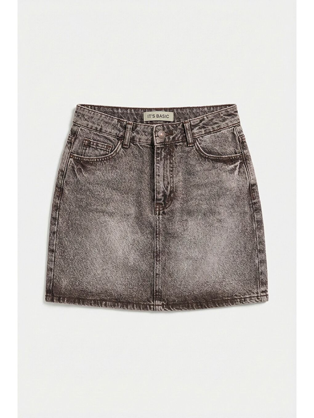 Mavi Kadın Koyu Jean 4s6-16 Straight Fit Mini Boy %100 Pamuk Denim Etek-3