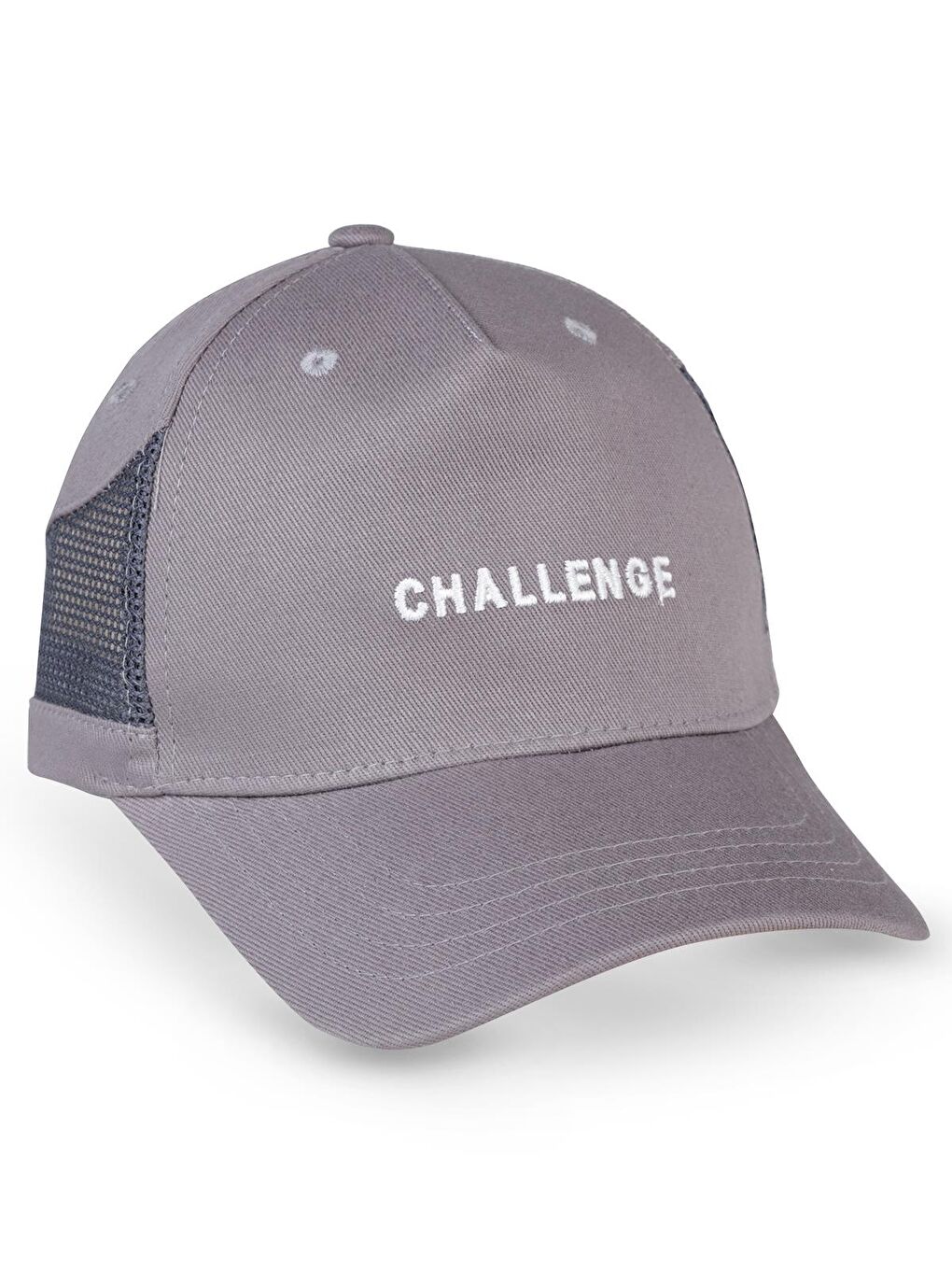 Boys Challenge Nakış 10-13 Yaş Çocuk Erkek Kep Şapka - Gri