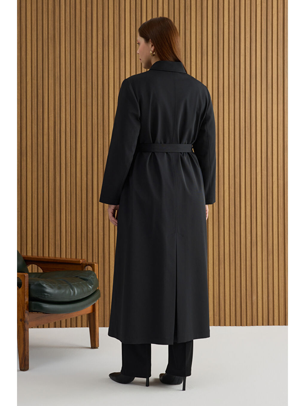 Siyah Pamuk Pardösü-5