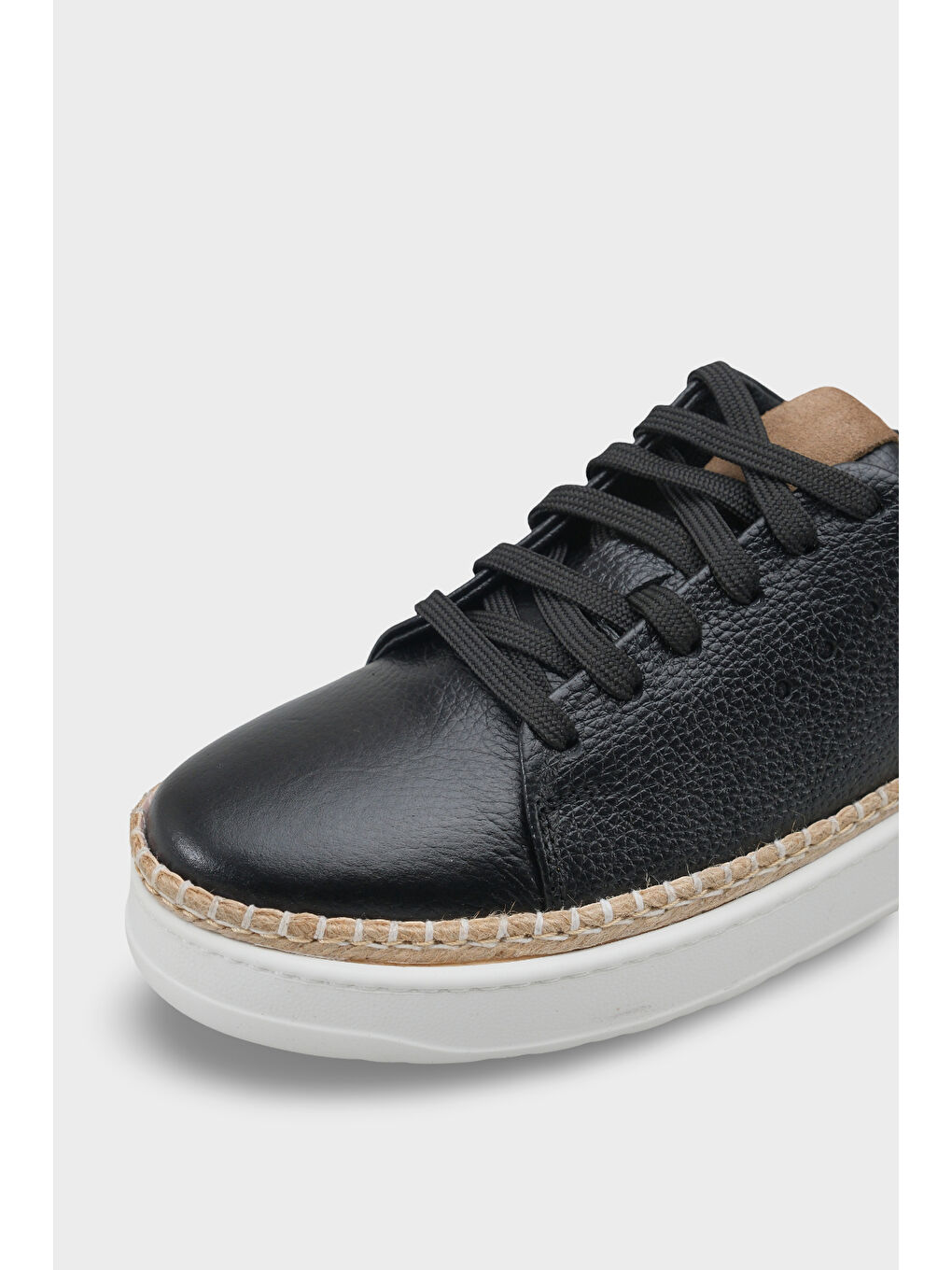 Siyah Skippy Hakiki Der Süet Bağcıklı İçi Hakiki Deri Astarlı Erkek Günlük Sneaker Ayakkabı-3