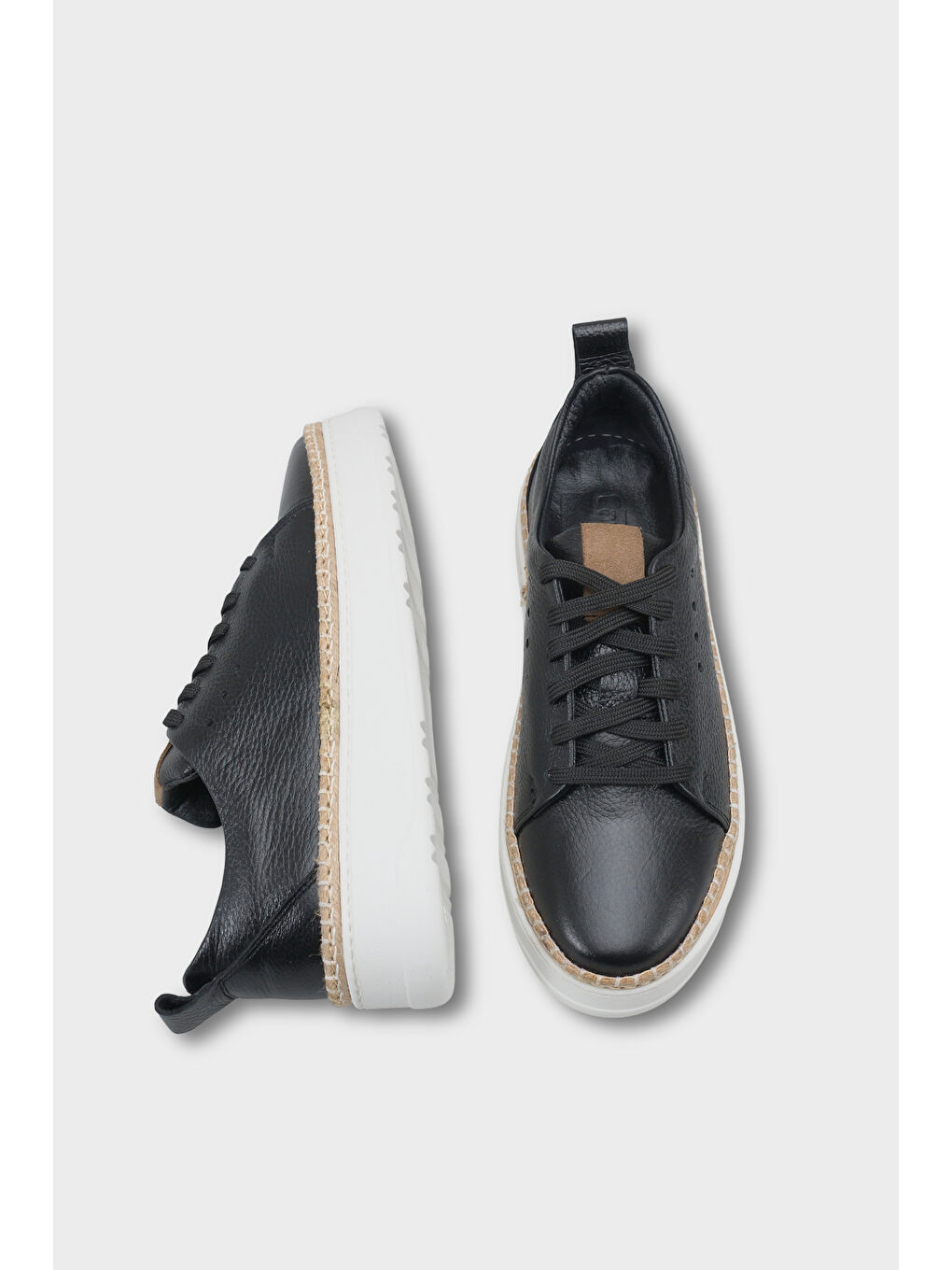 Siyah Skippy Hakiki Der Süet Bağcıklı İçi Hakiki Deri Astarlı Erkek Günlük Sneaker Ayakkabı-4