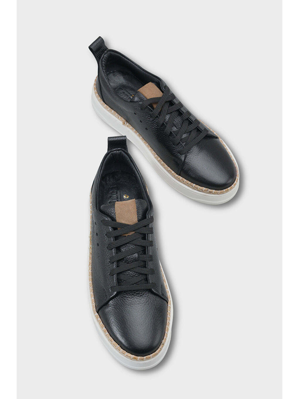 Siyah Skippy Hakiki Der Süet Bağcıklı İçi Hakiki Deri Astarlı Erkek Günlük Sneaker Ayakkabı-5