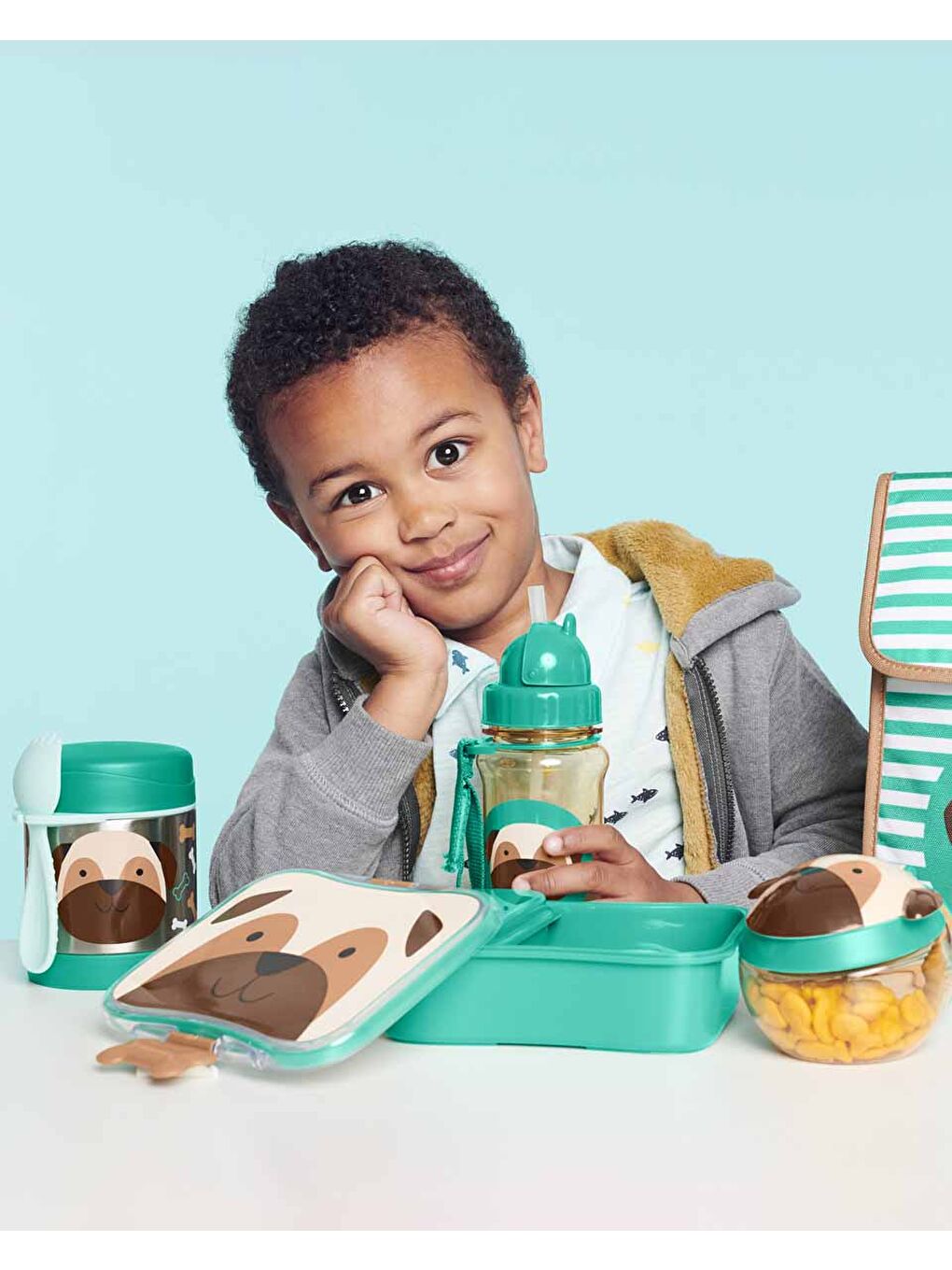 Paslanmaz Çelik Mama Saklama Termosu Seti - Köpek-4