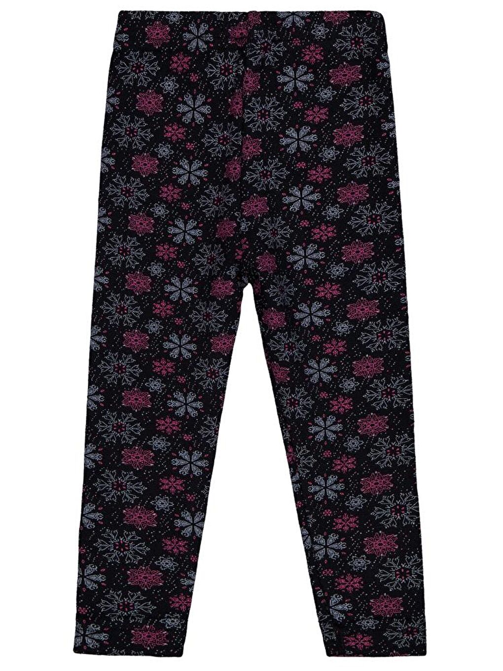 Girls Kar Tanesİ Desen 2-5 Yaş Tayt - Siyah 2-3 Yaş-1