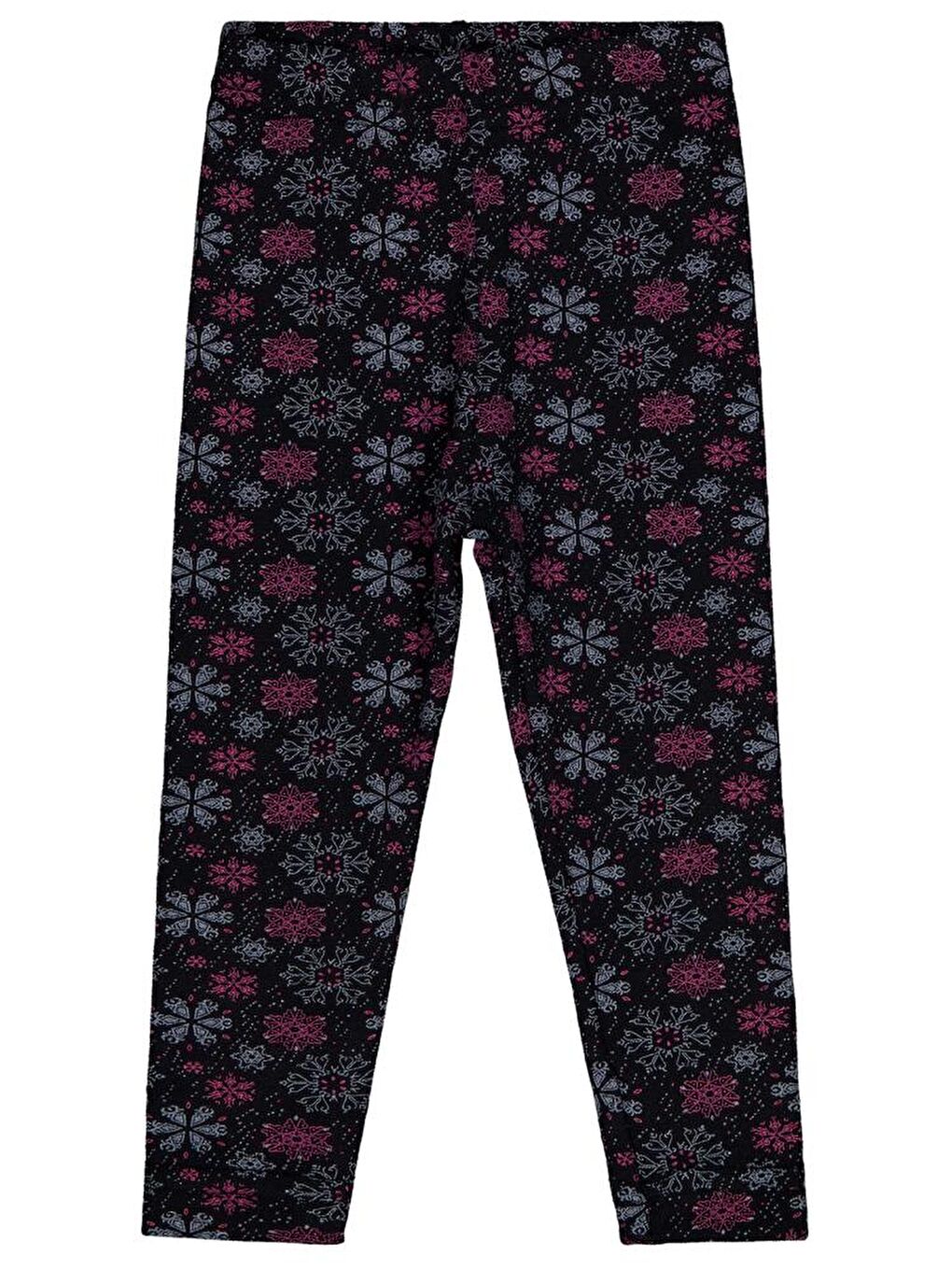Girls Kar Tanesİ Desen 2-5 Yaş Tayt - Siyah 2-3 Yaş