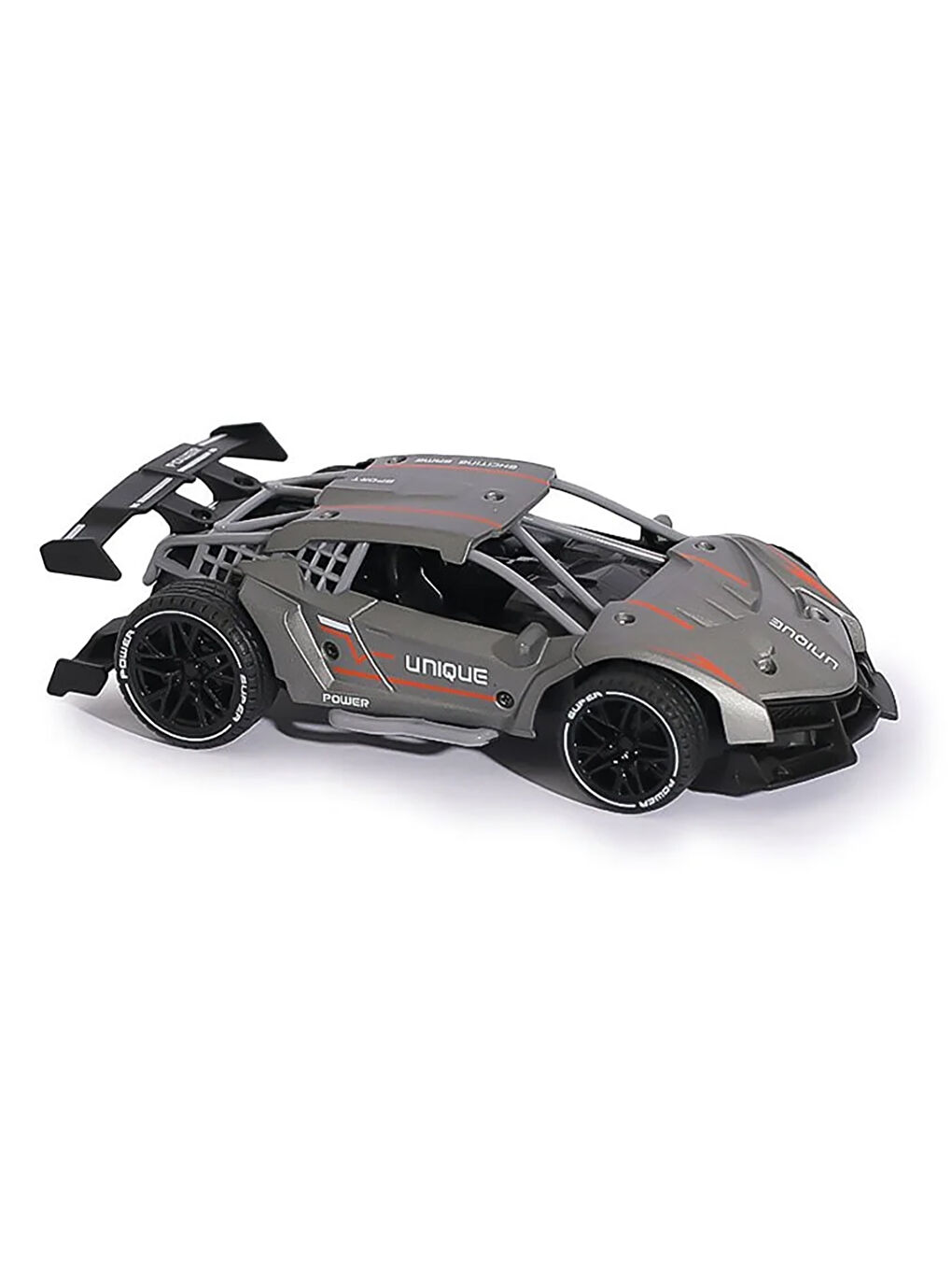 Sesli Çek Bırak Die-Cast Araba Gri