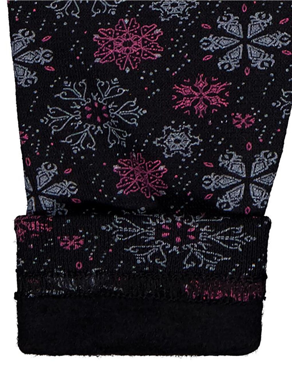 Girls Kar Tanesİ Desen 2-5 Yaş Tayt - Siyah 2-3 Yaş-2