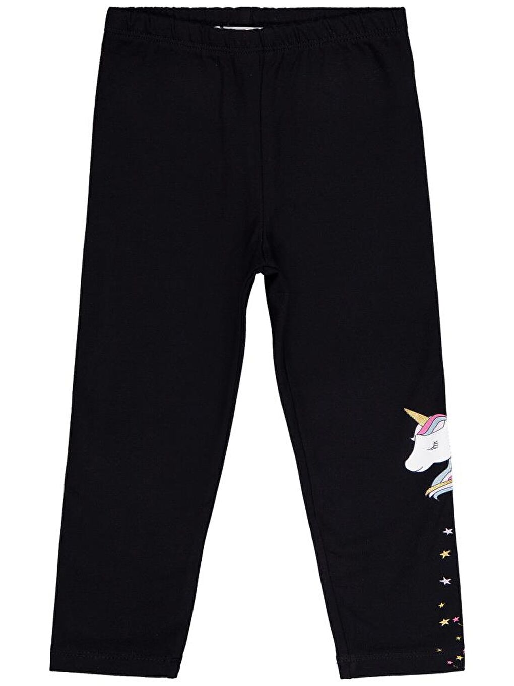 Girls Baskılı 2-5 Yaş Tayt - Siyah 5-6 Yaş