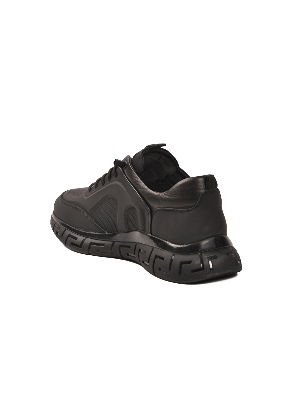 Siyah Nubuk Hakiki Deri Erkek Casual Ayakkabı 6706 M-3