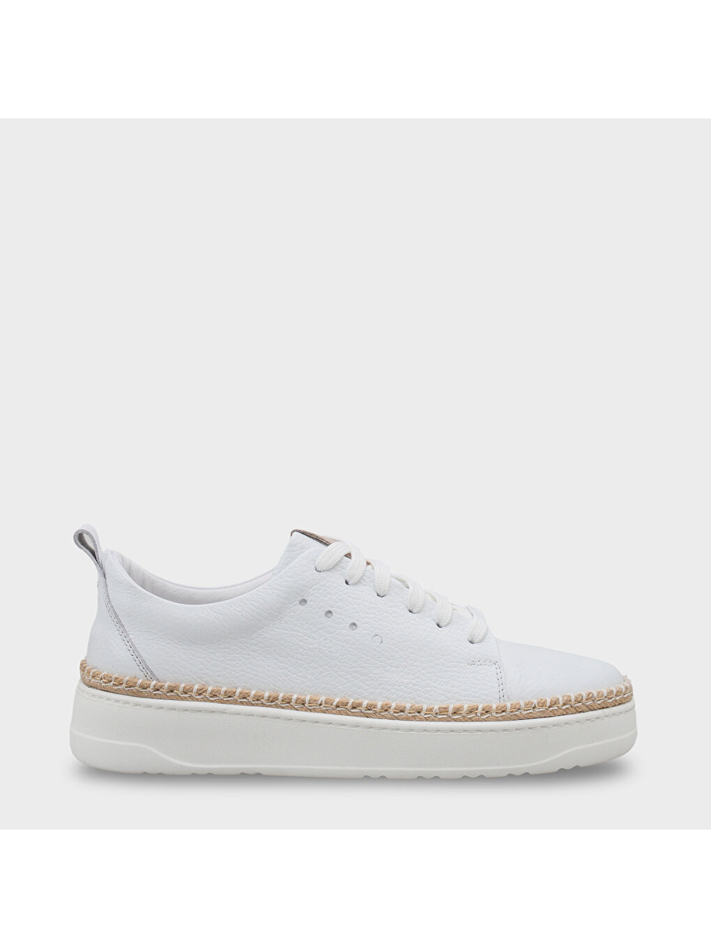 Beyaz Skippy Hakiki Der Süet Bağcıklı İçi Hakiki Deri Astarlı Erkek Günlük Sneaker Ayakkabı