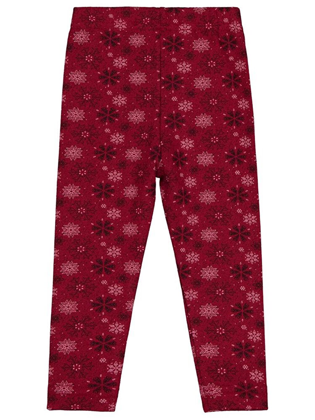 Girls Kar Tanesİ Desen 2-5 Yaş Tayt - Bordo 4-5 Yaş-1