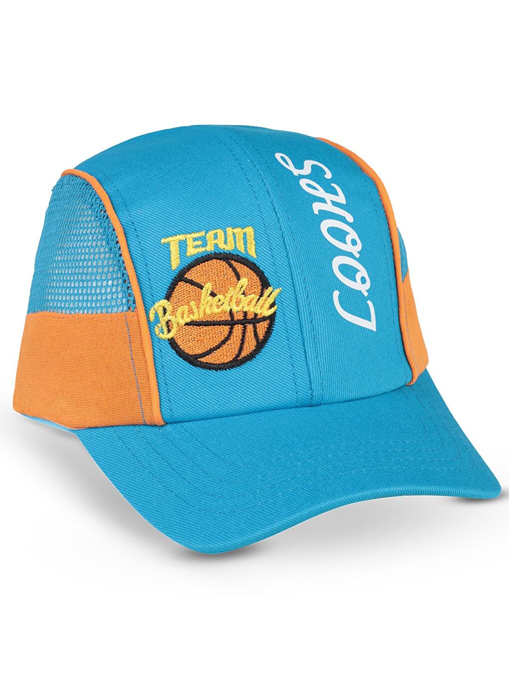 Boys Premium Basketball 10-13 Yaş Çocuk Erkek Kep Şapka - Mavi