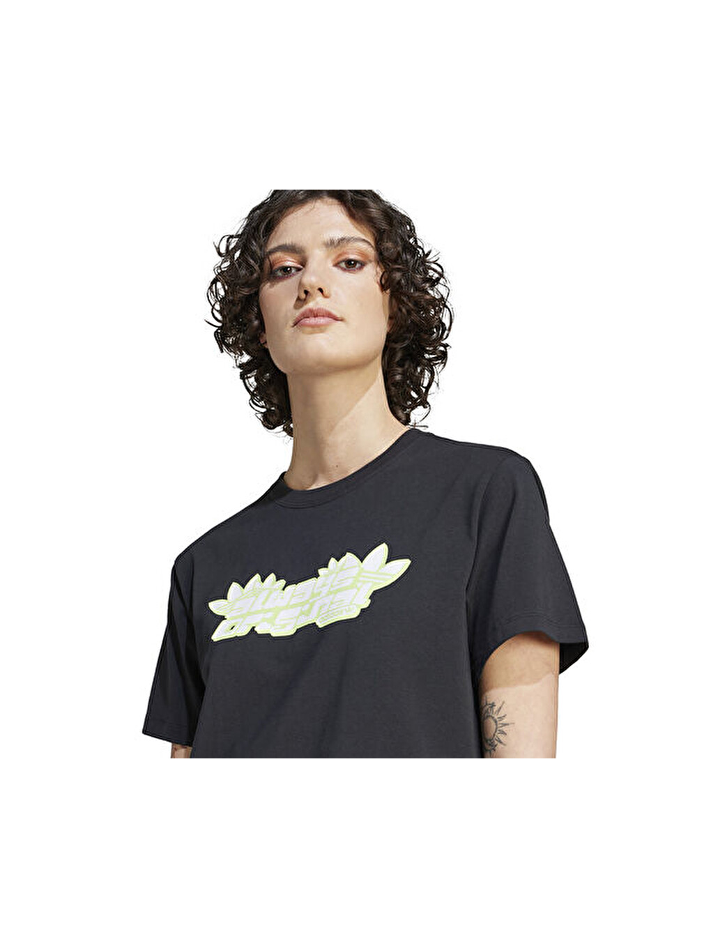 Regular Tee Kadın Günlük Tişört Ik0496 Siyah-4