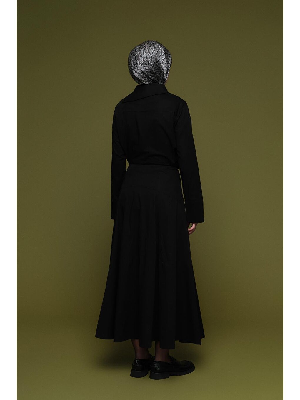 Poplin Etek Siyah-2