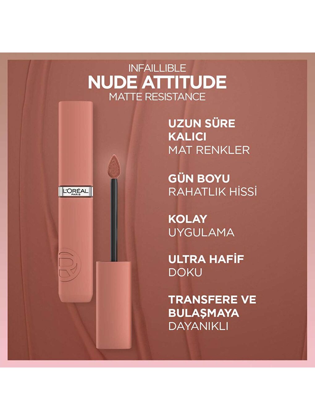 Infaillible Matte Resistance Likit Mat Ruj - 645 Crush Alert-4