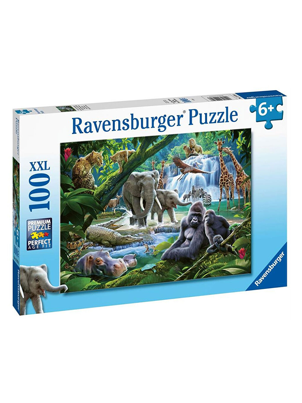 Ravensburger Renksiz 100 Parça Puzzle Vahşi Hayvanlar 132843