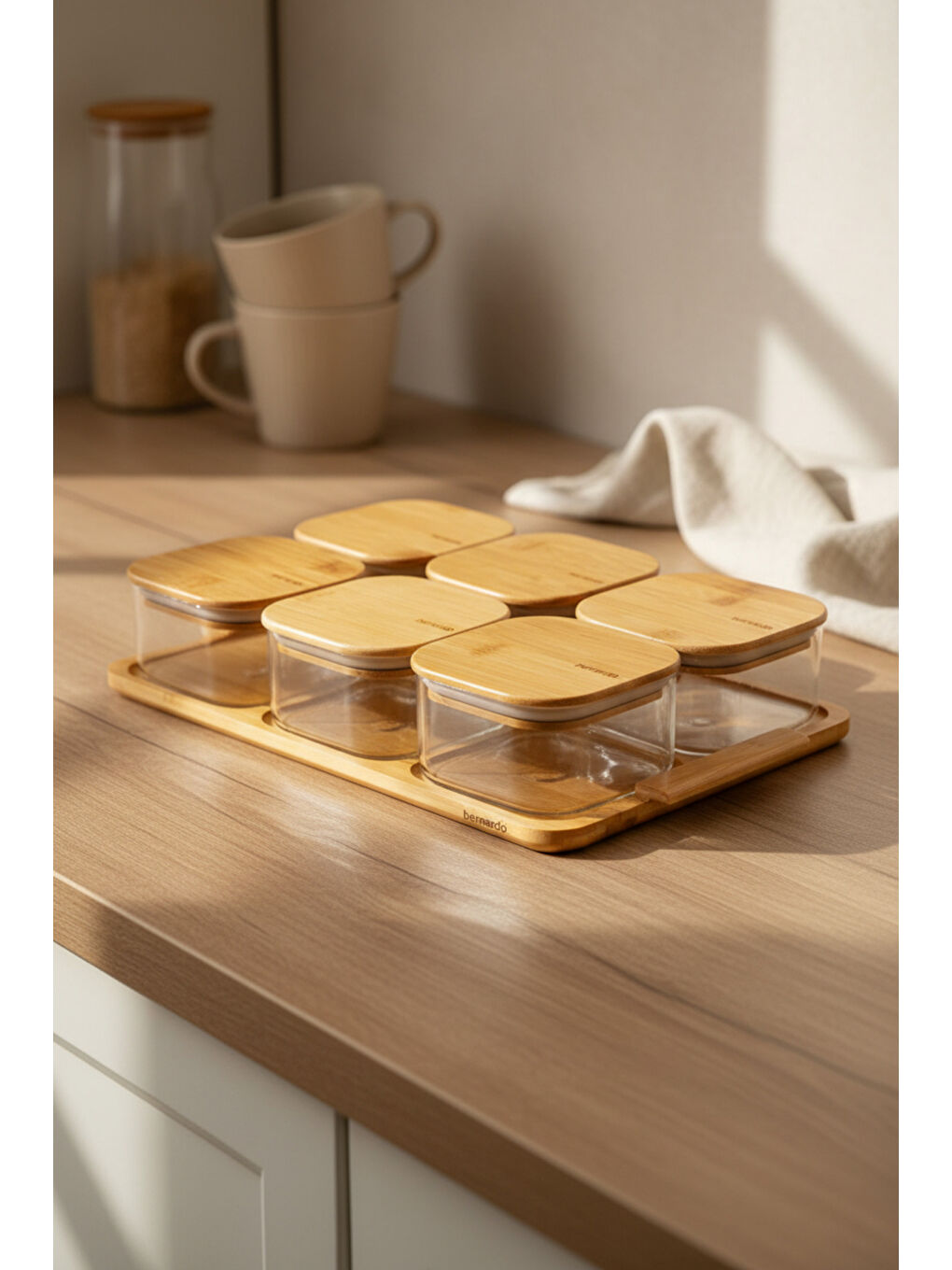 Kahverengi Sereva 6'lı Saklama Seti