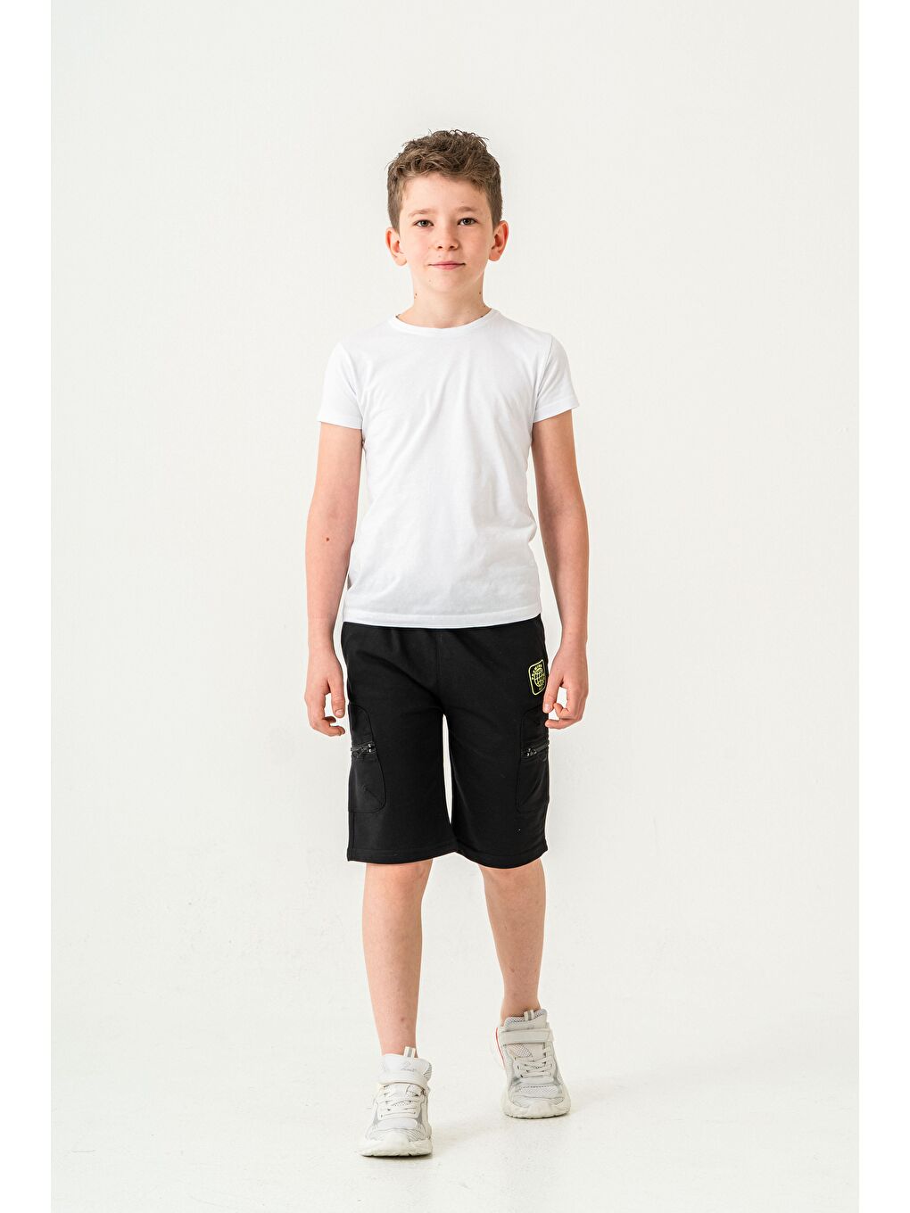 Siyah Premium Quality Baskılı Erkek Çocuk Şort