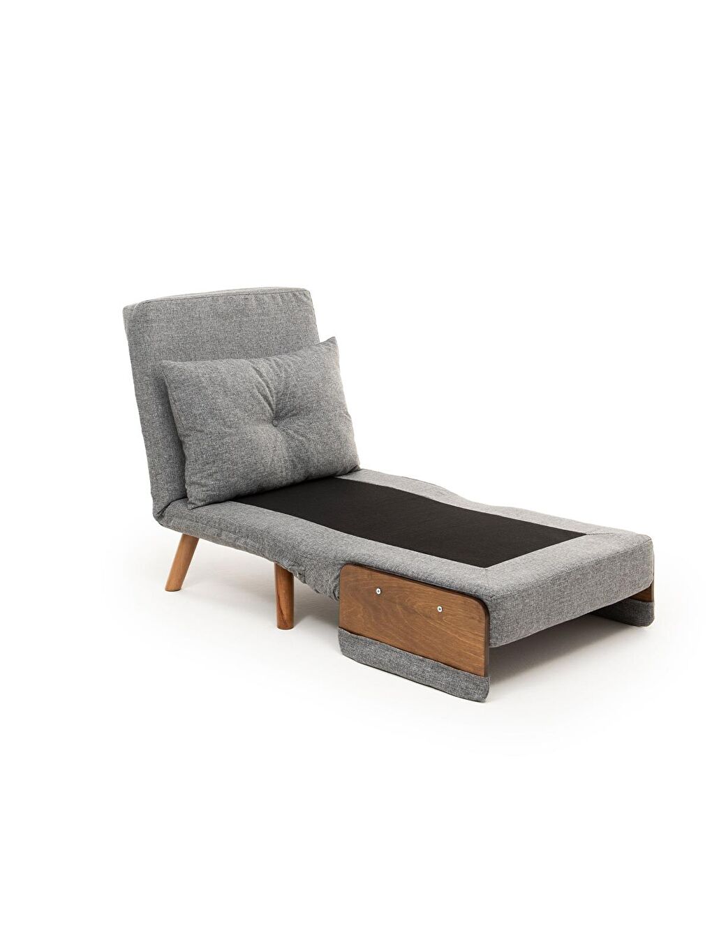 Cosmo Tekli Katlanır Yataklı Koltuk - Keten Açık Gri-6