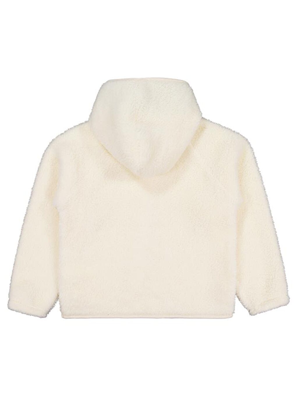 Bej Girls Pelüş Detaylı 10-13 Yaş Hırka - Fil Dişi 11-12 Yaş-2