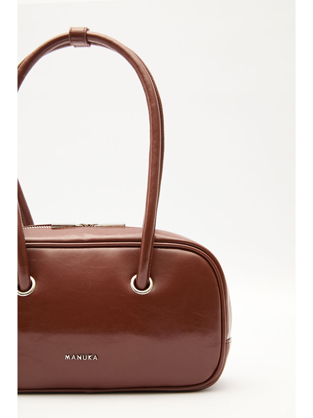 Kahverengi Kyomı Bowling Çanta Chocolate Mousse-5