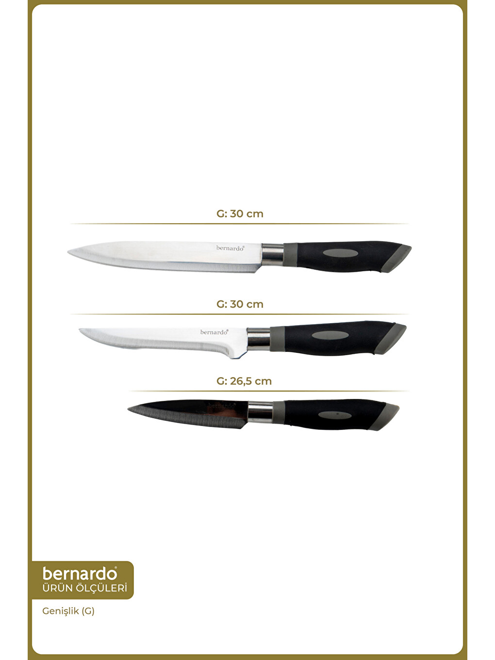 Gri Blade 3 Parça Gurme Fileto Seti-1