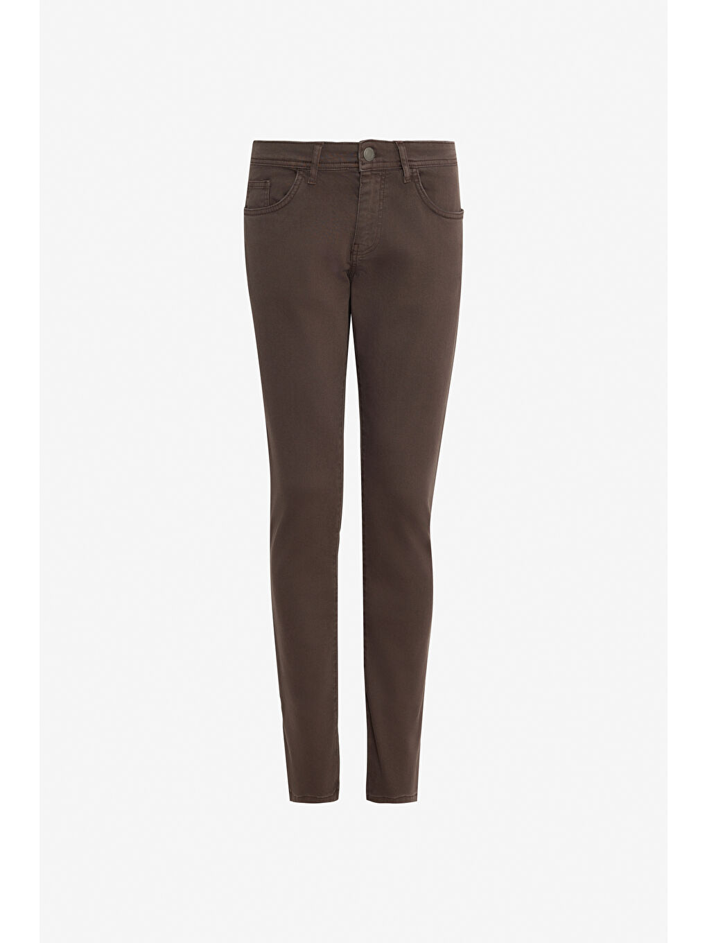 Erkek Kahverengi 360 Derece Her Yöne Esneyen Slim Fit Dar Kesim Pamuklu Rahat Pantolon-5