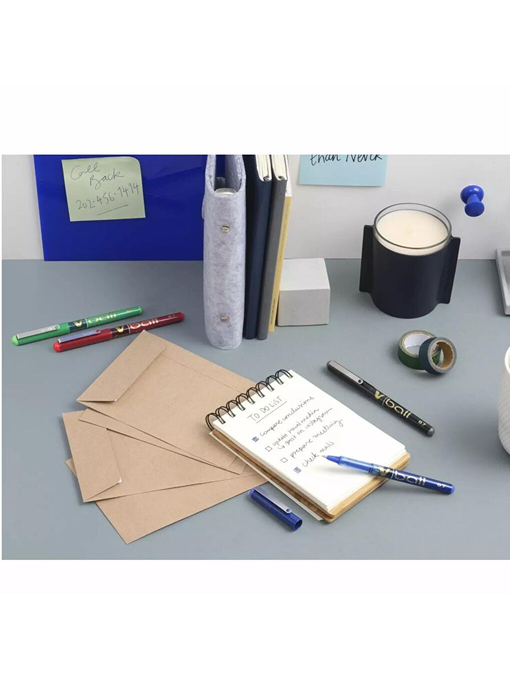 V-Ball Roller Kalem 0.7 3 lü Siyah-Mavi-Kırmızı (51010975)-6