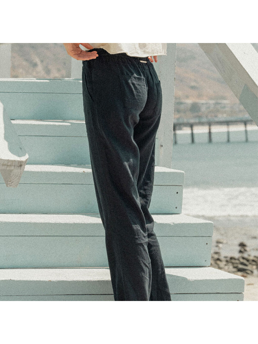 Oceanside Pant Kadın Siyah Pantolon-7