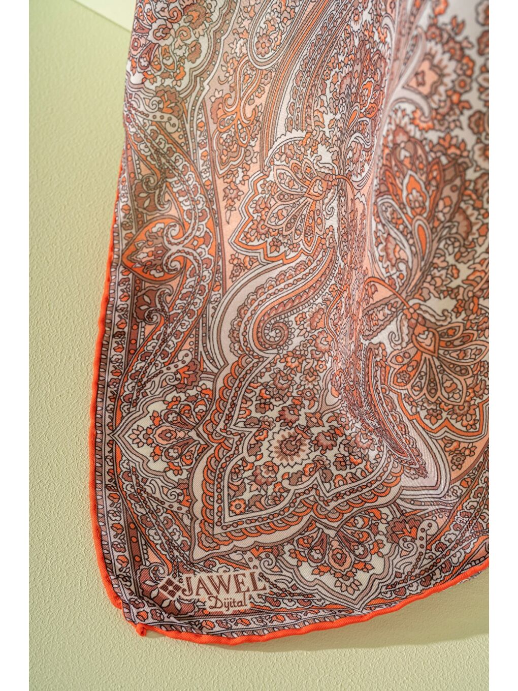 Turuncu Kadın Spring Soft Barissa Eşarp-1