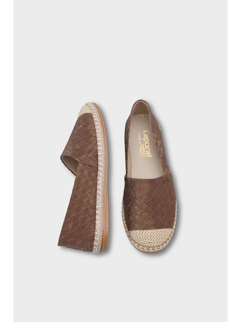 Kahverengi Pasarella Kadın Espadril-4