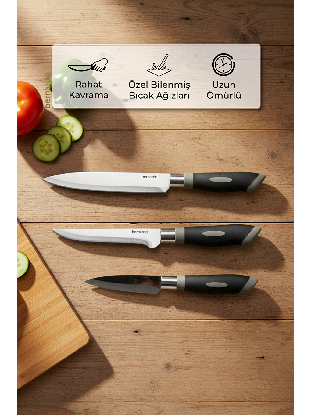 Gri Blade 3 Parça Gurme Fileto Seti-4