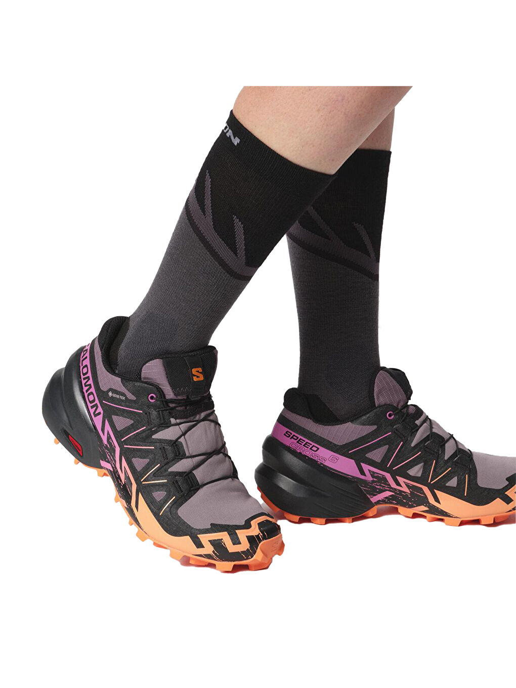 Mürdüm Speedcross 6 Gore-Tex Kadın Mor Patika Koşusu Ayakkabısı-4